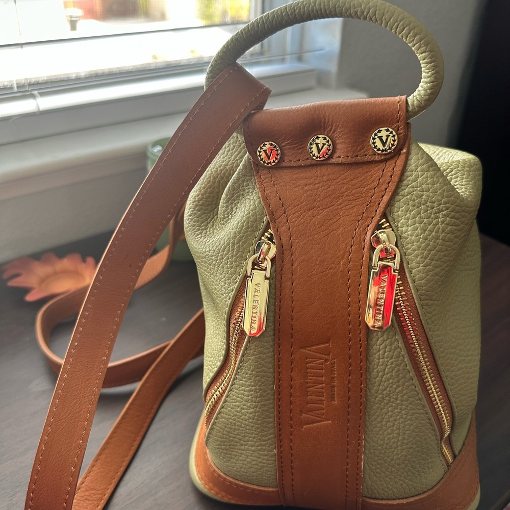 Valentina Convertible
Shoulderbag Backpack Handbag Green & Brown